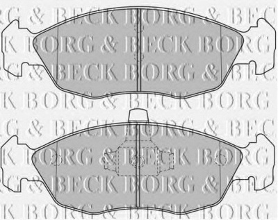 BORG & BECK bbp1505 -  Комплект тормозных колодок, дисковый тормоз